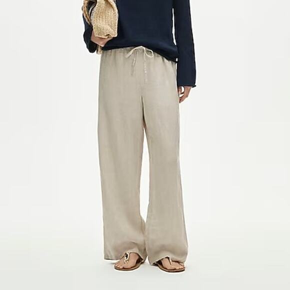 J. Crew Pants - J.Crew Women's Soleil Linen Pant Flax Size Small Petite NWT